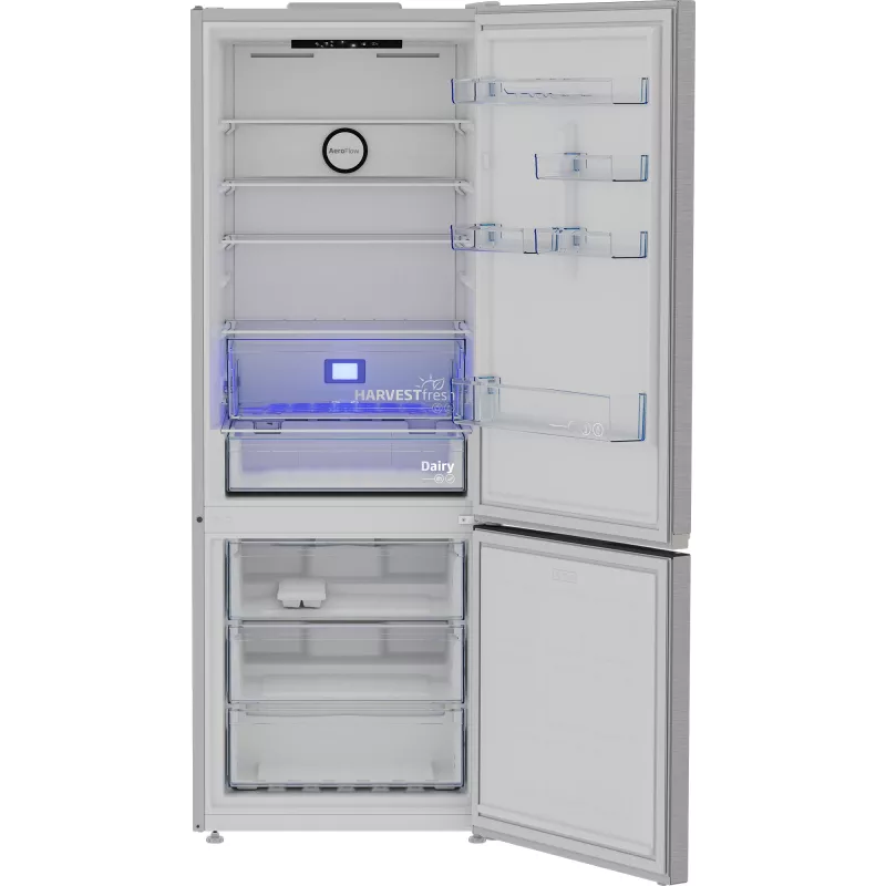 Beko B3RCNE564HXB Frigorífico-congelador combinado de libre instalación 490 L Plata