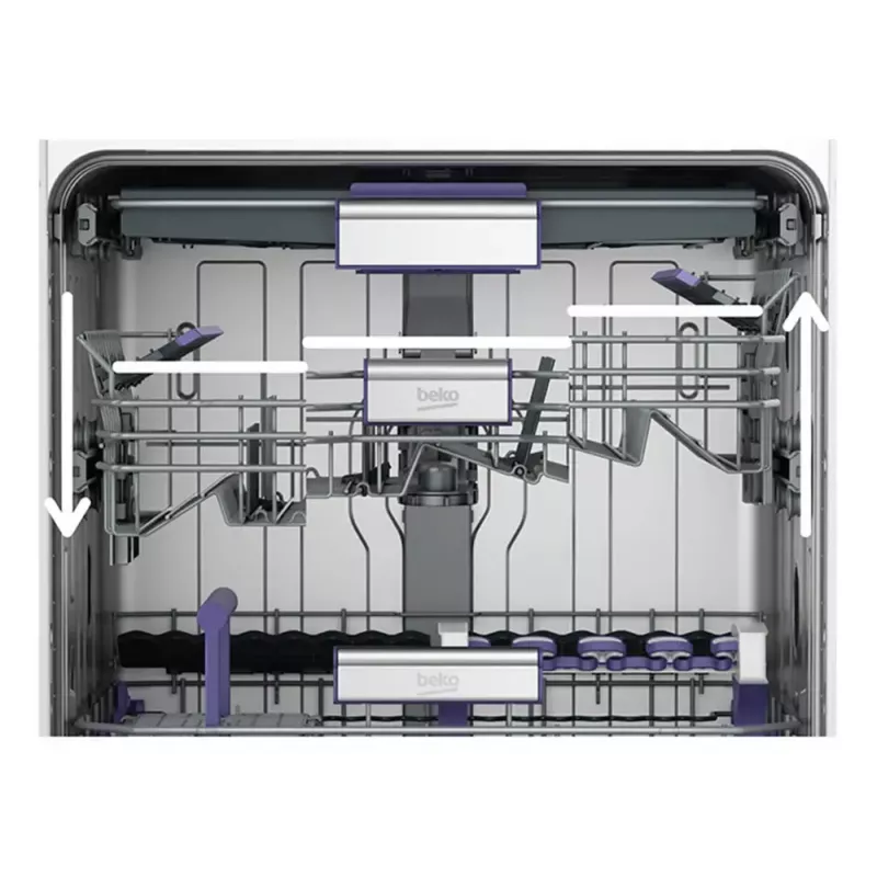 Lavavajillas de libre instalación BEKO DEN48530X, 15 cubiertos, 8 programas, 44 dB, 598×850×600 mm