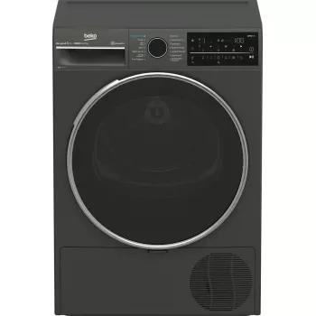 Secadora BEKO B5T89243M — de libre instalación, carga frontal, bomba de calor, 9 kg, Negro, 598×672×846 mm