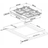 Placa de cocina de gas BEKO HIL W64235 S