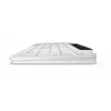 Teclado inalámbrico Bluetooth Lenovo 800 — distribución inglés US, autocargable, blanco