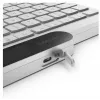 Teclado inalámbrico Bluetooth Lenovo 800 — distribución inglés US, autocargable, blanco