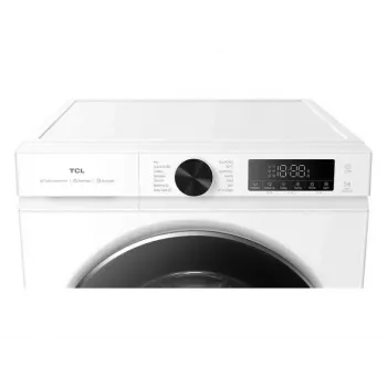 Lavadora TCL FP0944WA0 — carga frontal, 9 kg, 1400 rpm, clase A, indicador LED, vapor, 60×56×85 cm, blanca
