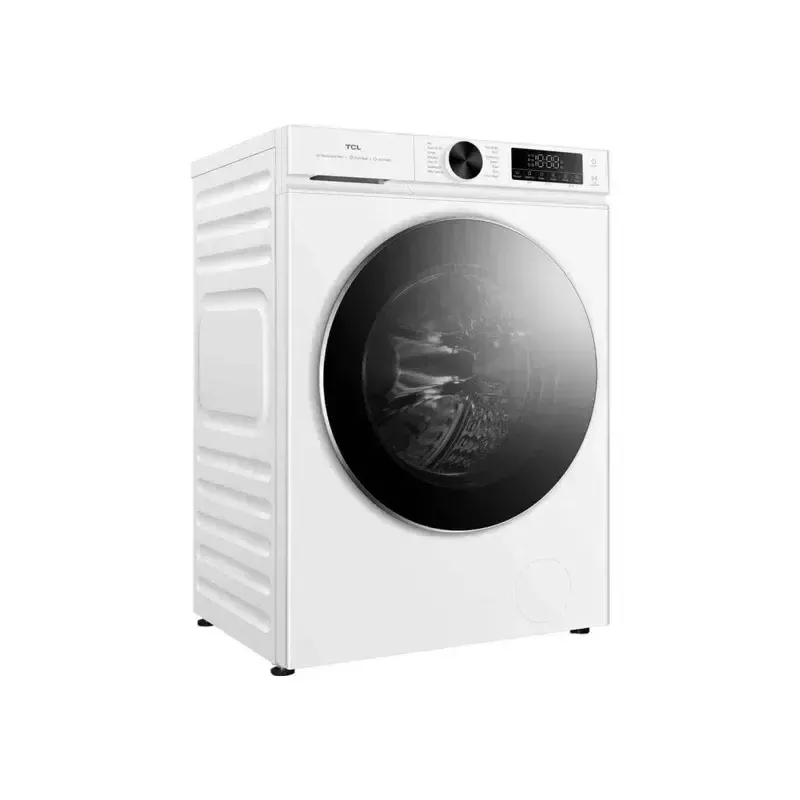 Lavadora TCL FP0944WA0 — carga frontal, 9 kg, 1400 rpm, clase A, indicador LED, vapor, 60×56×85 cm, blanca