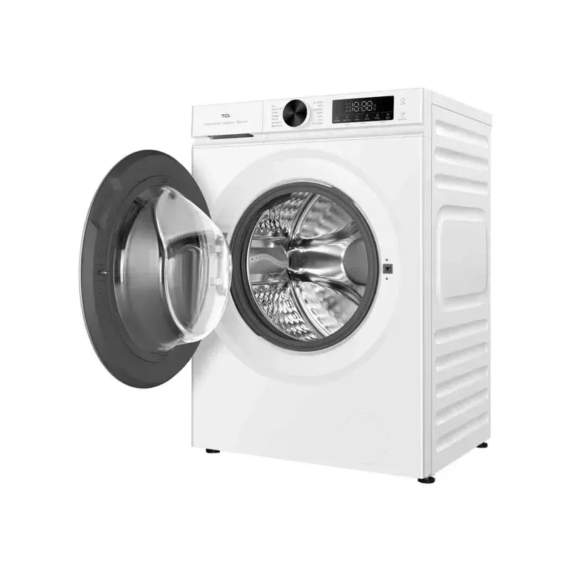 Lavadora TCL FP0944WA0 — carga frontal, 9 kg, 1400 rpm, clase A, indicador LED, vapor, 60×56×85 cm, blanca