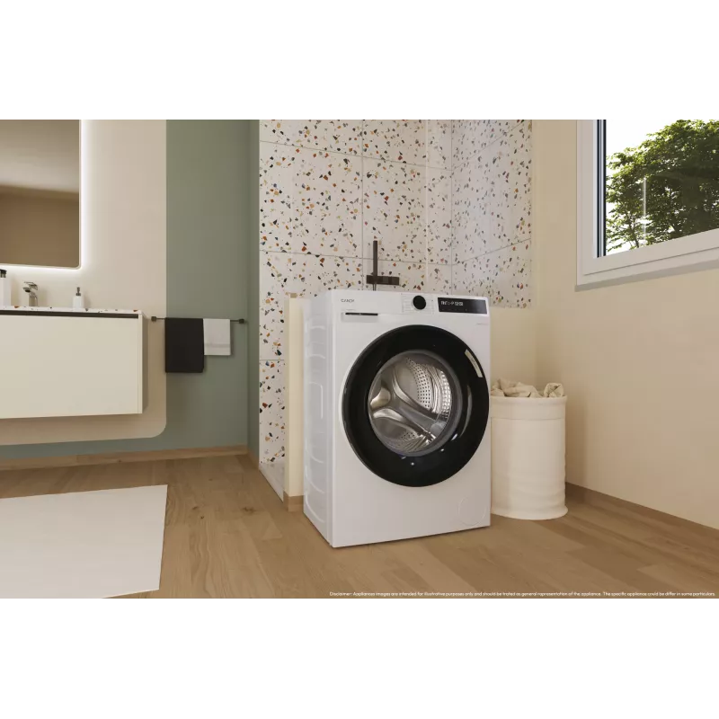 Lavadora Candy BR 47SBL8-S carga frontal 7 kg 1400 rpm Blanca