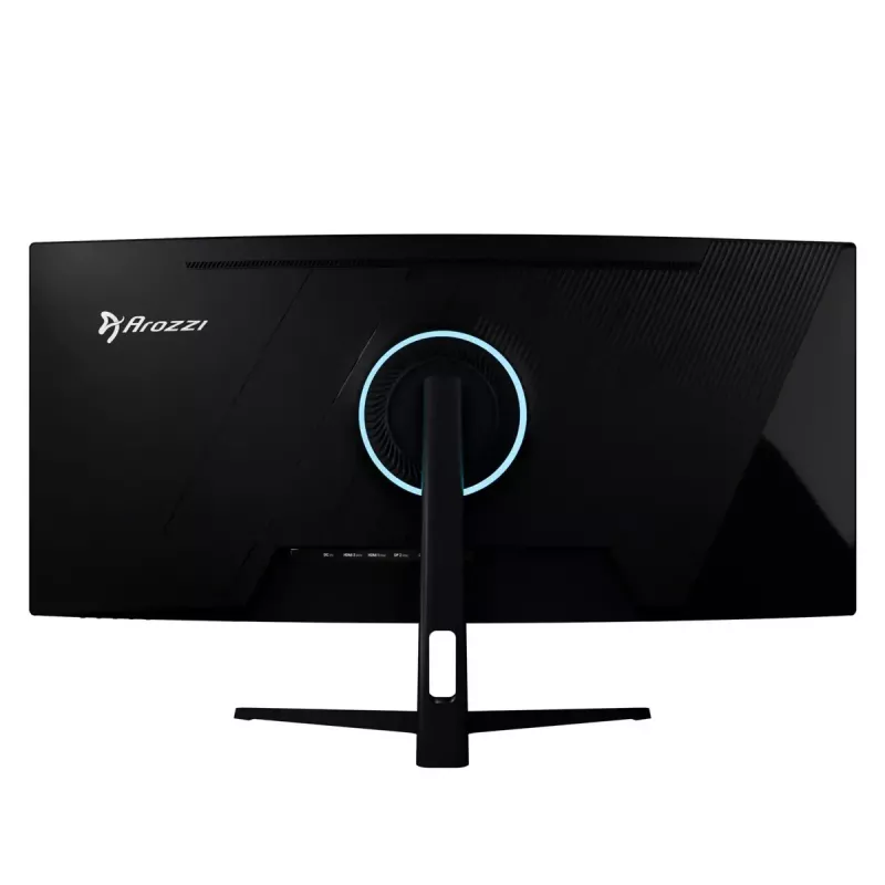 Monitor curvo Arozzi Nova de 34 inch — 34 inch (86,4 cm), 3440×1440, 21:9, VA LED, 1 ms, VESA, altavoces integrados, negro