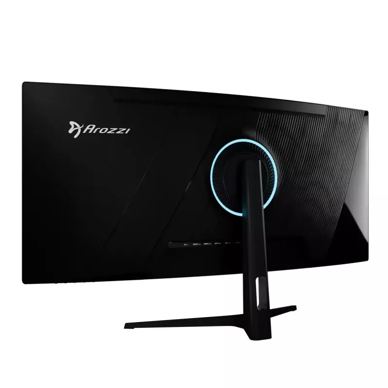 Monitor curvo Arozzi Nova de 34 inch — 34 inch (86,4 cm), 3440×1440, 21:9, VA LED, 1 ms, VESA, altavoces integrados, negro