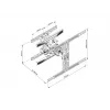 Soporte de monitor dual Full Motion Multibrackets M VESA Flexarm L