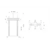Multibrackets M Soporte de suelo público motorizado doble columna 180 HD