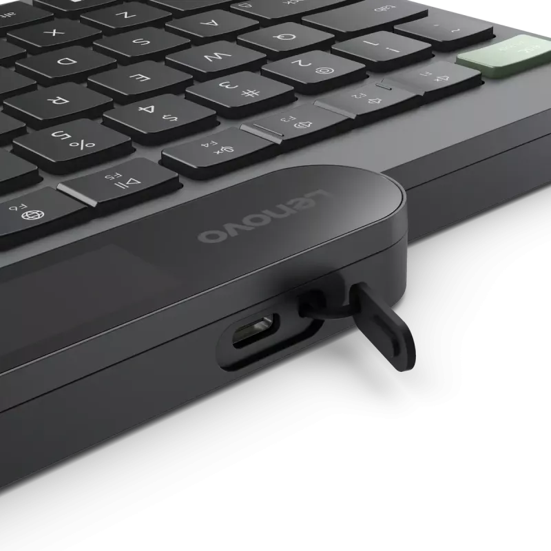 Lenovo | Self-Charging | teclado | Bluetooth | estonio | negro