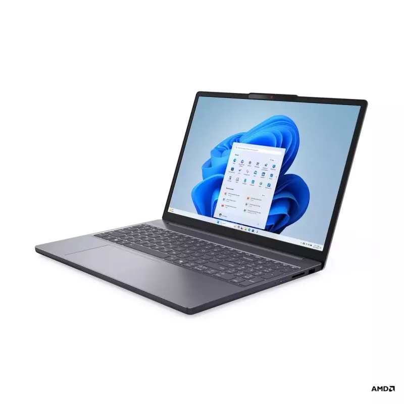 Portátil Lenovo IdeaPad Slim 3 15AMN8 — 15,6 inch FHD TN 1920x1080, AMD Ryzen 3 7320U, 16GB LPDDR5, 512GB SSD, AMD Radeon 610M, Windows 11 Home, gris ártico