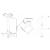 Soporte de techo para proyector Multibrackets M Universal 500-800 con Finetune