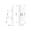 Brazo de montaje para pantalla plana Multibrackets M Pro Series Fixed Arms 400 mm