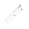 Tubo Multibrackets M Pro Series Extension Pipe 0.8m Negro