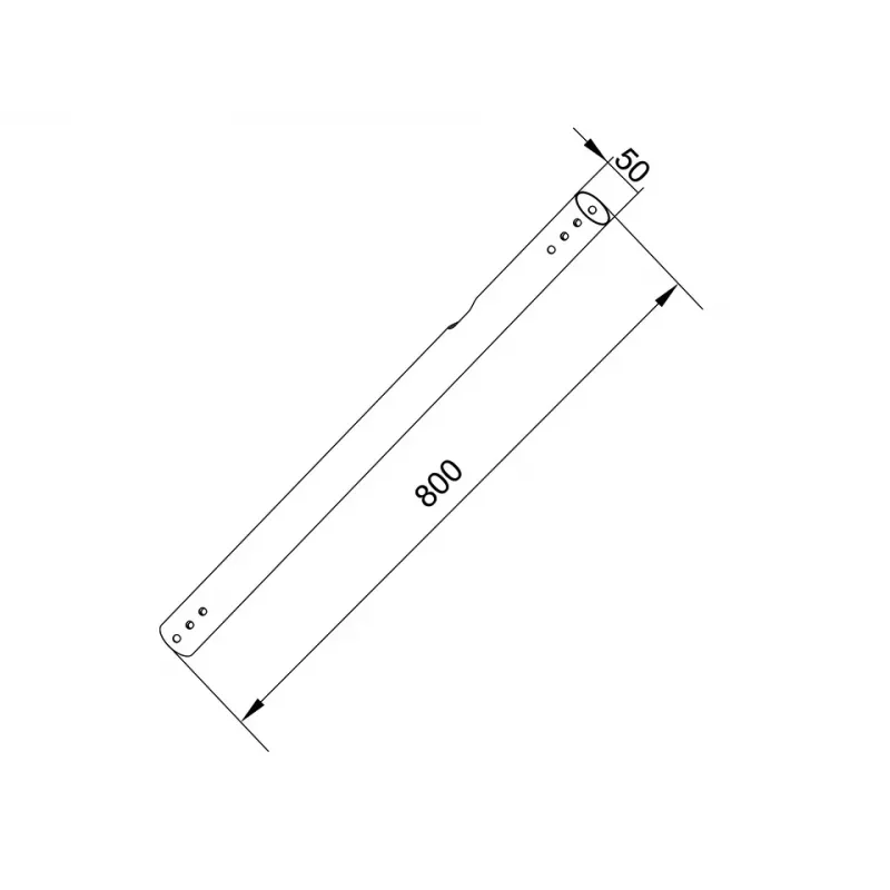 Tubo Multibrackets M Pro Series Extension Pipe 0.8m Negro