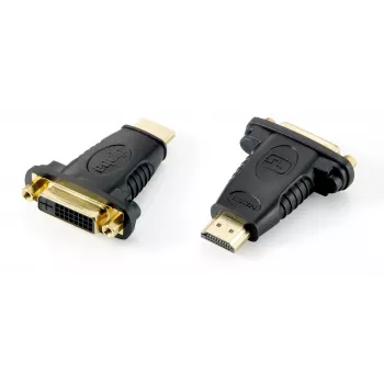 Equip Adaptador HDMI a DVI-D Dual Link, DVI (24+1), HDMI A, Negro