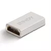 Lindy Adaptador HDMI 2.1 conector hembra a conector hembra, HDMI 2.1, HDMI 2.1, Plata