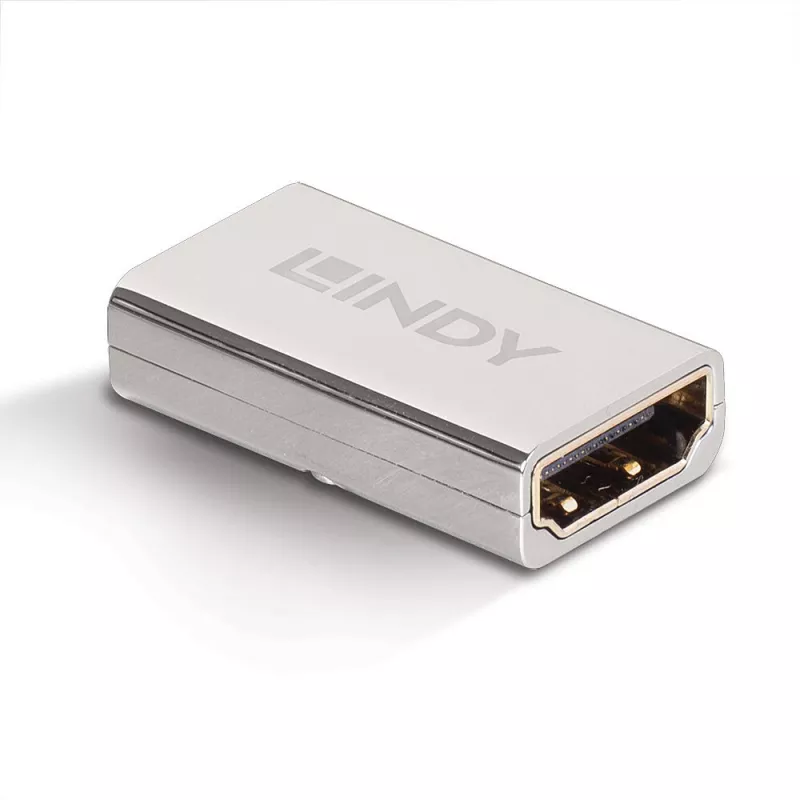 Lindy Adaptador HDMI 2.1 conector hembra a conector hembra, HDMI 2.1, HDMI 2.1, Plata