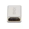 Lindy Adaptador HDMI 2.1 conector hembra a conector hembra, HDMI 2.1, HDMI 2.1, Plata