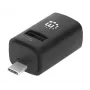 Manhattan Hub USB-C de 3 puertos, ULTRA COMPACTO, 3 puertos USB-A (1x 5 Gbps USB 3.2 Gen1 aka USB 3.0, 3 x 480 Mbps USB 2.0), alimentado por USB (no requiere fuente de alimentación externa)