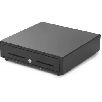 Caja registradora Capture CA-CD410-480B-SAMELOCK — 410 mm de ancho, entrada frontal de billetes, compartimentos para monedas 4/8