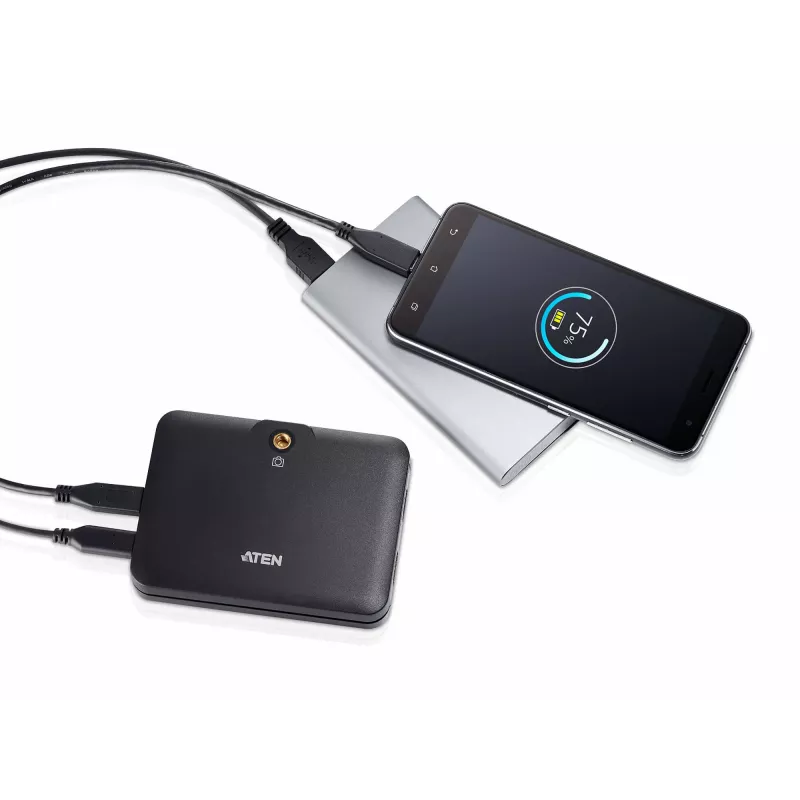 ATEN CAMLIVE™+(grabación de vídeo HDMI a USB-C UVC con Power Pass-Through PD3.0)