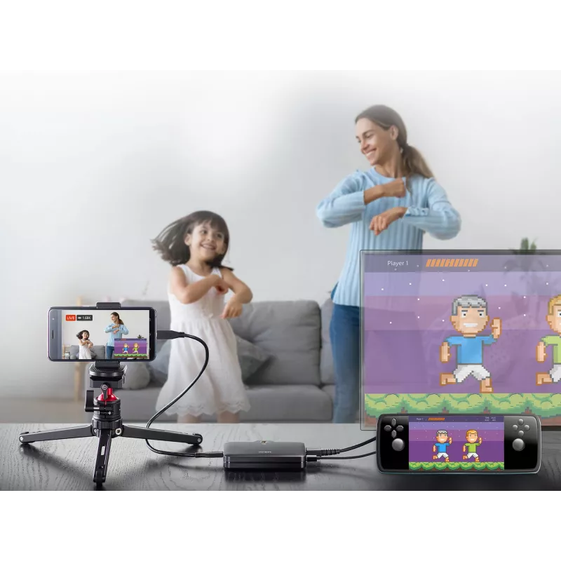 ATEN CAMLIVE™+(grabación de vídeo HDMI a USB-C UVC con Power Pass-Through PD3.0)