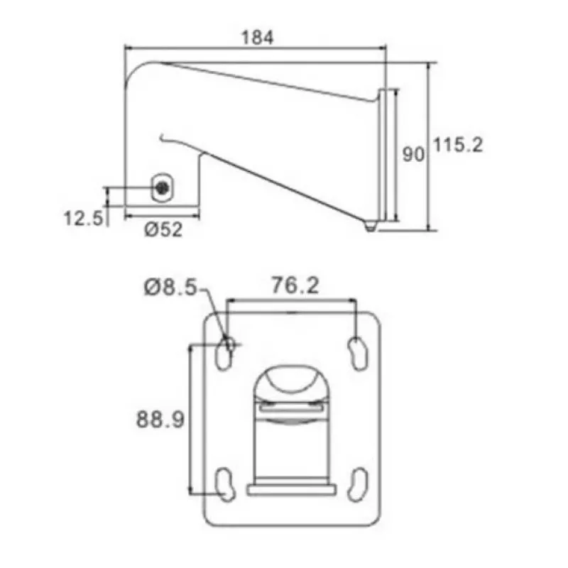 Ernitec 0070-10007 accesorio para cámara de vigilancia soporte de montaje en mástil