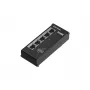 Switch de escritorio Fast Ethernet PoE no gestionado Teltonika TSF000 — 5× 10/100 RJ-45, IEEE 802.3af/at, DC 7–57 V, negro