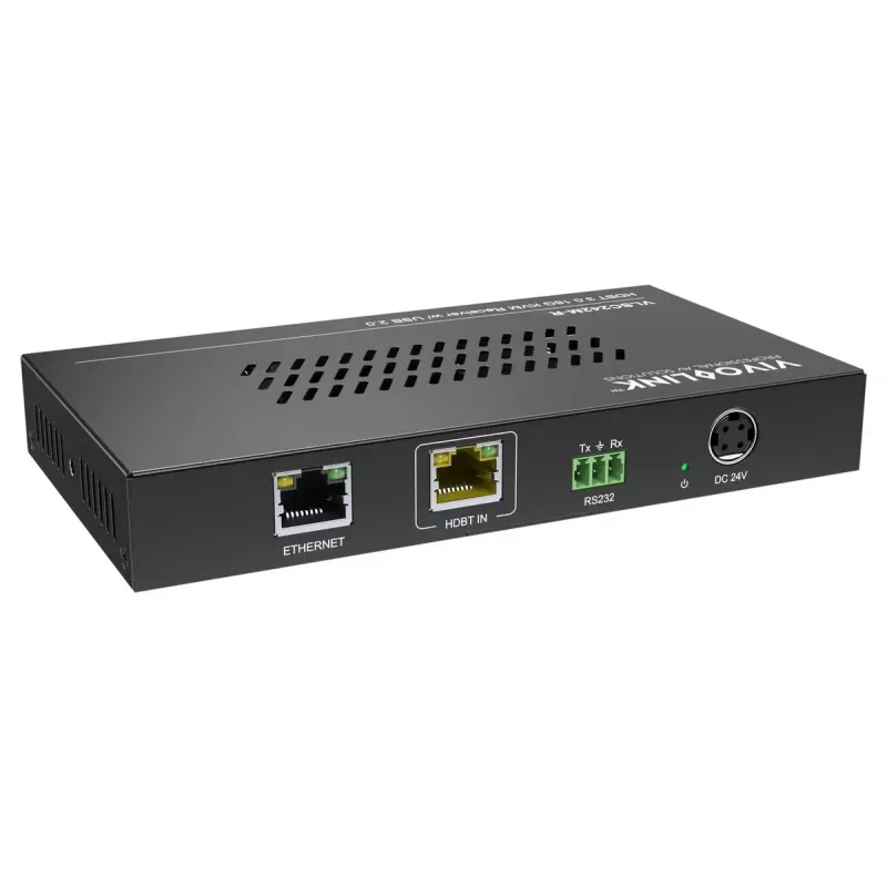 Escalador de vídeo Vivolink VLSC242M, carcasa de metal, HDCP 1.4/2.2, AC 110–230V, 250×200×44 mm