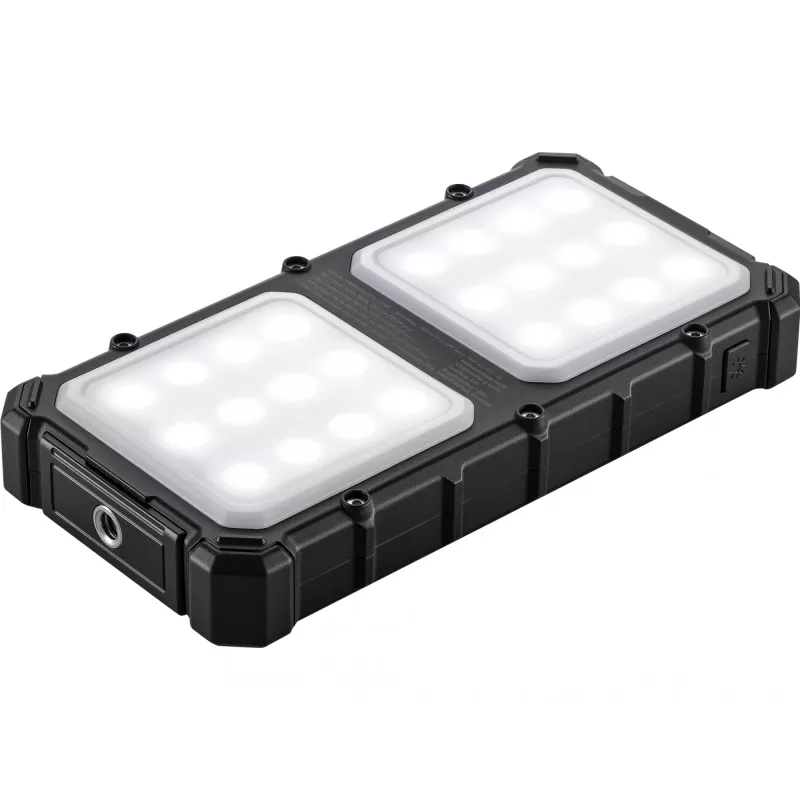 Sandberg Solar Powerbank CampLED 10000, 10000 mAh, Programmable Power Supply (PPS), 3,7 V, 15 W, negro
