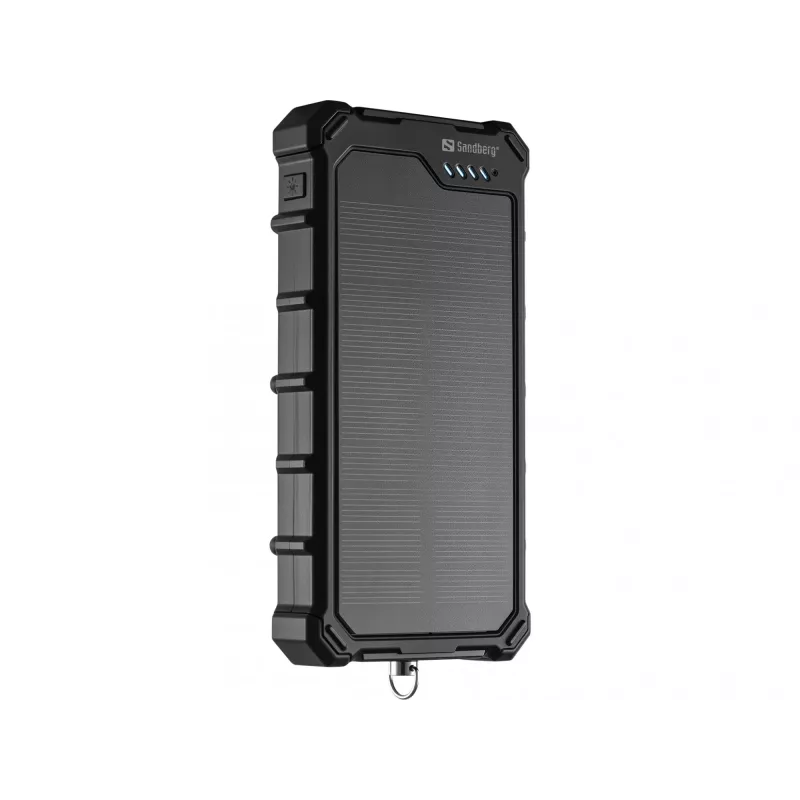 Sandberg Solar Powerbank CampLED 10000, 10000 mAh, Programmable Power Supply (PPS), 3,7 V, 15 W, negro