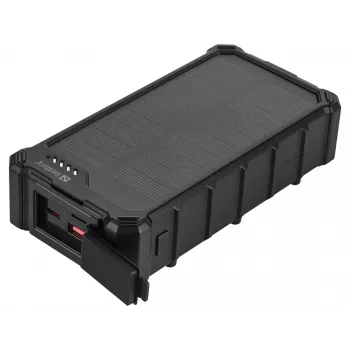 Sandberg Solar Powerbank CampLED 20000, 20000 mAh, Programmable Power Supply (PPS), 3,7 V, 15 W, negro
