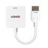 Convertidor Lindy HDMI 18G a DisplayPort 1.2, 0,095 m, HDMI Type-A (estándar), DisplayPort, conector hembra, conector macho, recto