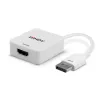 Convertidor Lindy HDMI 18G a DisplayPort 1.2, 0,095 m, HDMI Type-A (estándar), DisplayPort, conector hembra, conector macho, recto