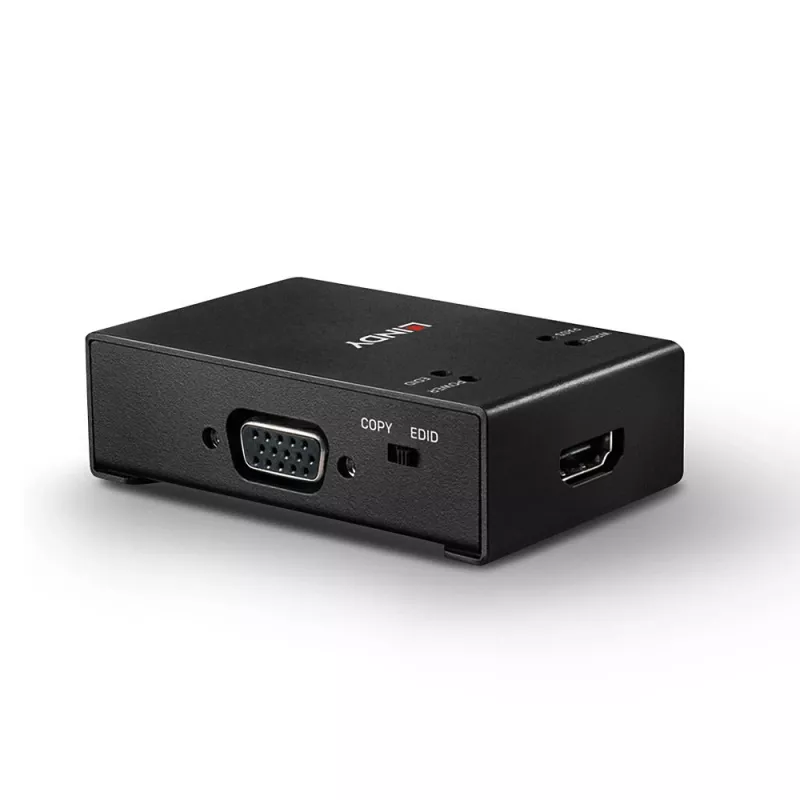 Grabador EDID Lindy HDMI / VGA / DVI, 3840 x 2160 píxeles, 1920 x 1080,2560 x 1600,3840 x 2160, 18 Gbit/s, negro, metal, HDMI