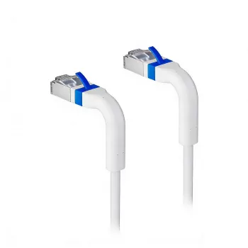 Cable de red Lanview LV-6AFTP-FLEX-ANG-005W-S — apantallado FTP, flexible, conector acodado, 0,05 m, blanco