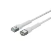 Cable de red Lanview LV-6AFTP-FLEX-ANG-005W-S — apantallado FTP, flexible, conector acodado, 0,05 m, blanco