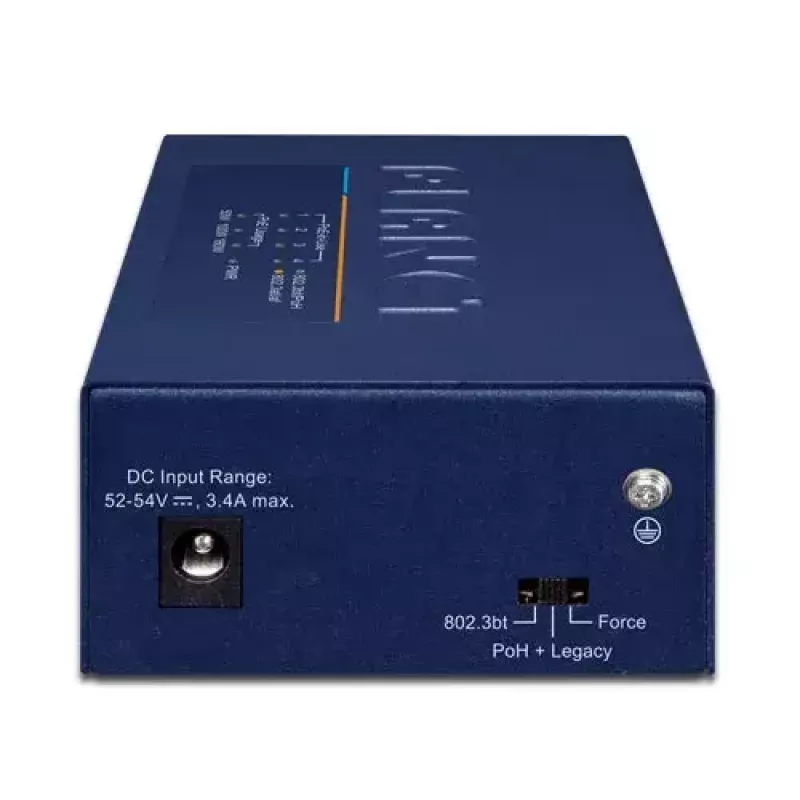 PLANET UPOE-400 hub inyector PoE 802.3bt Multi-Gigabit de 4 puertos