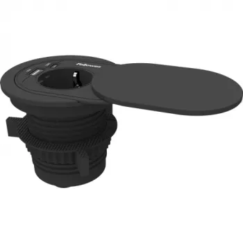 Alargador de corriente Fellowes 100137177 2 m 1 salida AC para interior negro