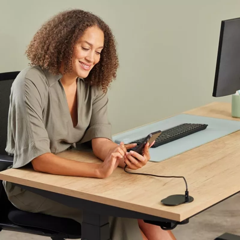 Alargador de corriente Fellowes 100137177 2 m 1 salida AC para interior negro
