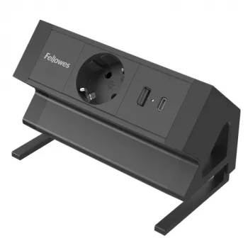 Alargador de corriente Fellowes 100137172 2 m 1 salida AC para interior negro