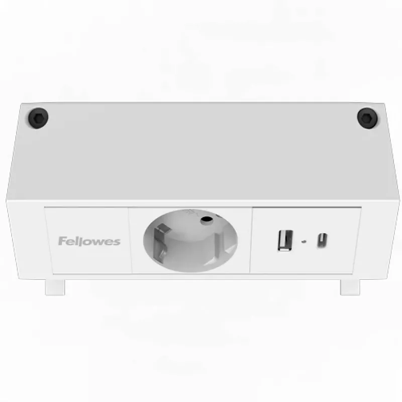 Alargador de corriente Fellowes 100137173 2 m 1 toma(s) AC para interior blanco