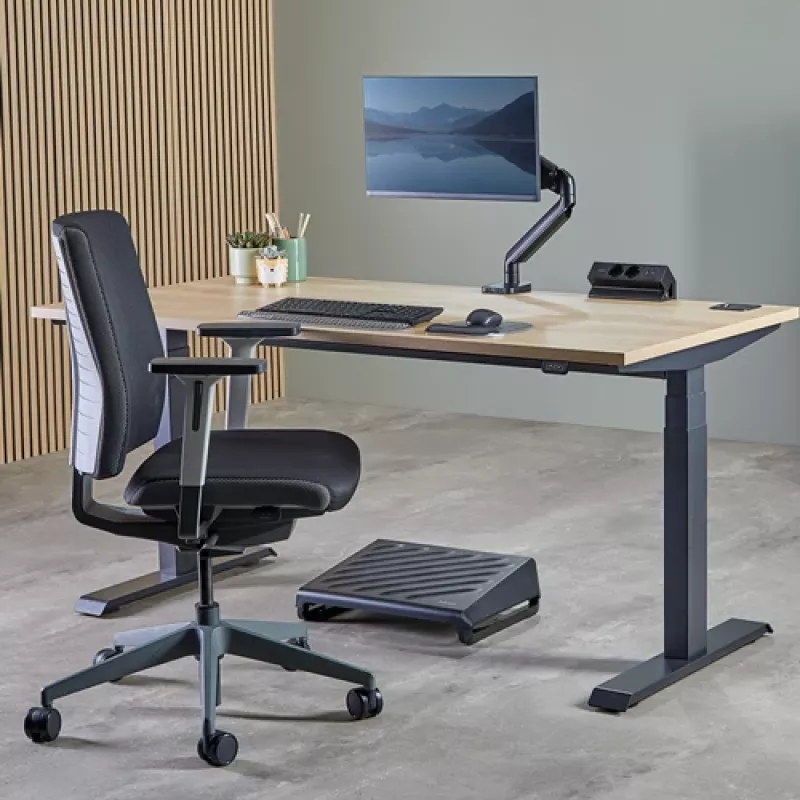 Alargador de corriente Fellowes 100137182 2 m 2 toma(s) AC para interior negro