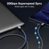 Cable USB-C a USB-C EQUIP 2,0 m — USB 3.2 Gen 2x2, 20 Gbps, PD 240W, 4K/60Hz, negro