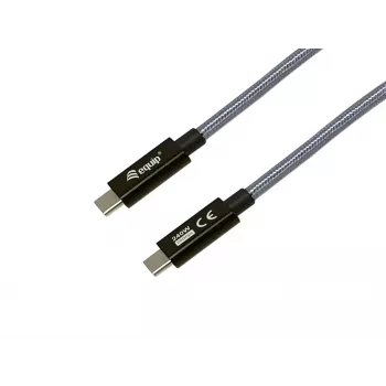 Cable USB-C a USB-C EQUIP 3,0 m — USB 3.2 Gen 2x2, 20 Gbit/s, PD 240 W, 4K@60 Hz, negro