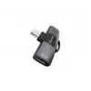 Adaptador USB-C OTG 2 en 1 EQUIP 133479 — 100W PD, 10Gbit/s, 1x USB-C a 2x USB-C, gris