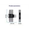 Adaptador USB-C OTG 2 en 1 EQUIP 133479 — 100W PD, 10Gbit/s, 1x USB-C a 2x USB-C, gris