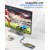 Adaptador USB a HDMI EQUIP 133498 (conector USB-C y USB-A a HDMI, 1080p, carcasa de aluminio, gris)